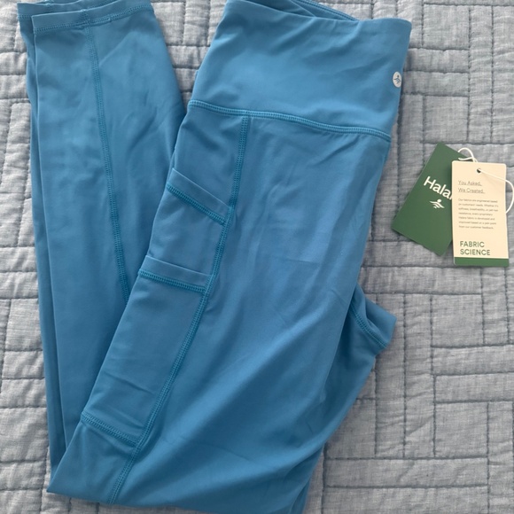 NWT Halara Woman’s Leggings Gloomy Blue Size: Medium 7/8 - Picture 9 of 10